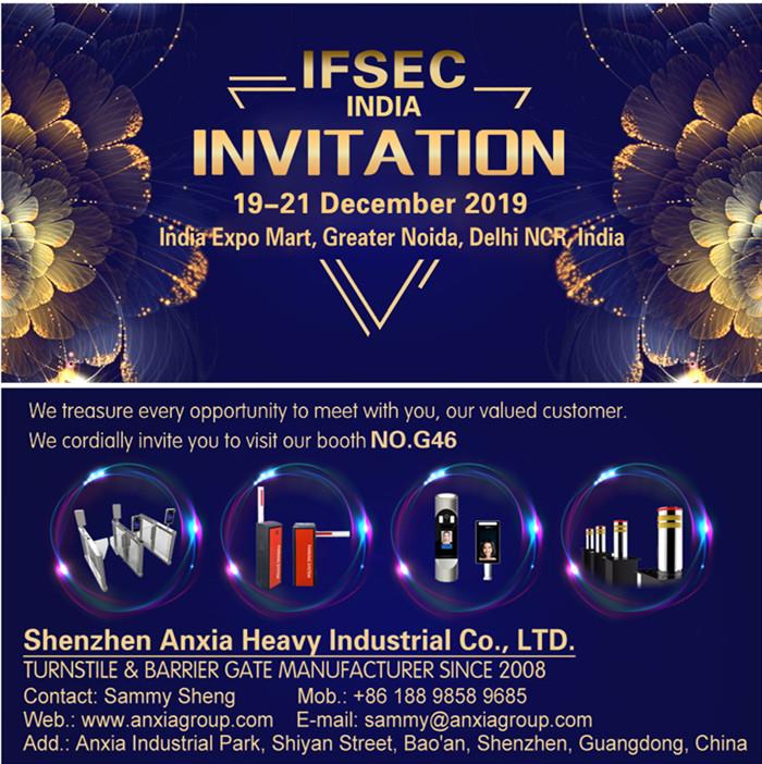 Anxia IFSEC INDIA 2019 Invitation